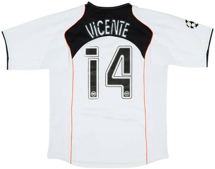 2004-05 Valencia Home Shirt Vicente #14 - 8/10 - (L)