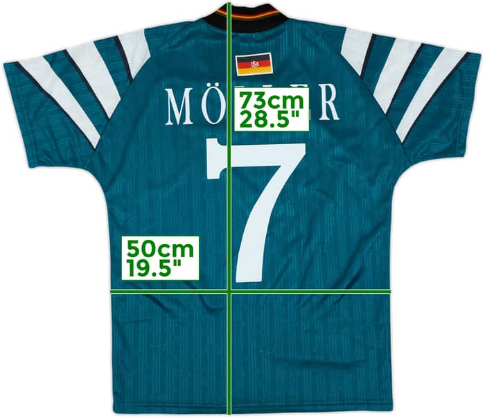 1996-98 Germany Away Shirt Moller #7 - 8/10 - (S)