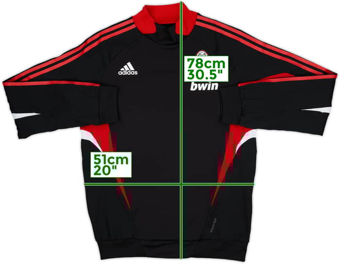 2008-09 AC Milan adidas Drill Top - 8/10 - (M/L)
