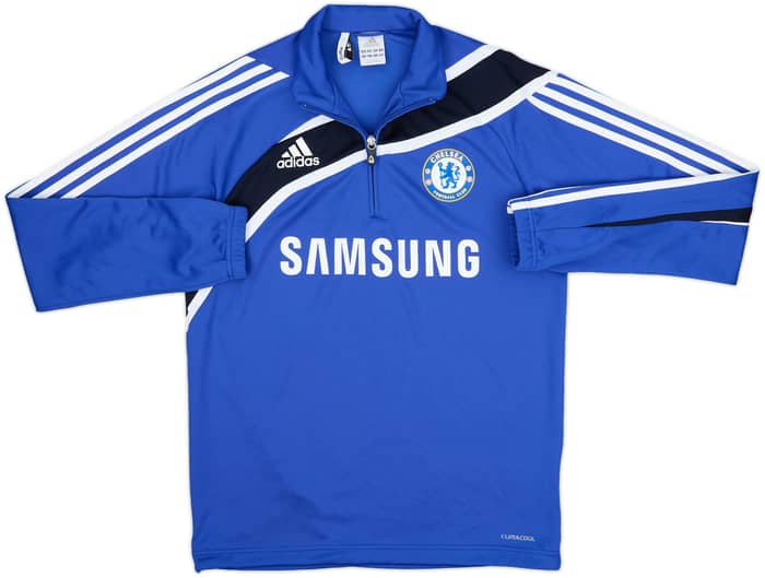 2009-10 Chelsea adidas 1/4 Zip Drill Top - 9/10 - (M)