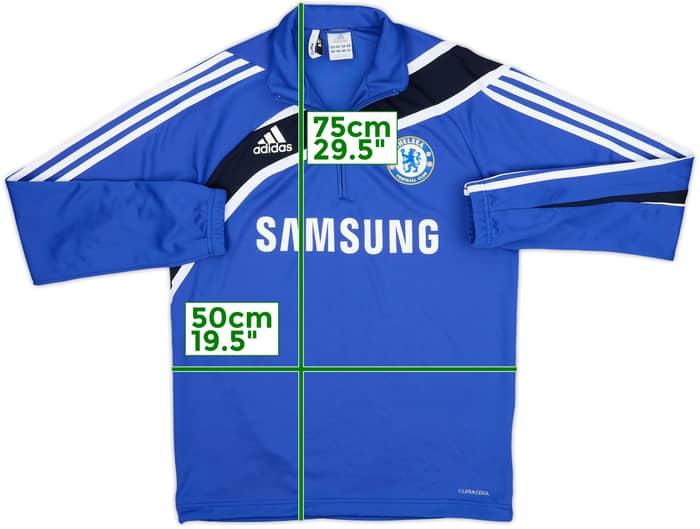 2009-10 Chelsea adidas 1/4 Zip Drill Top - 9/10 - (M)