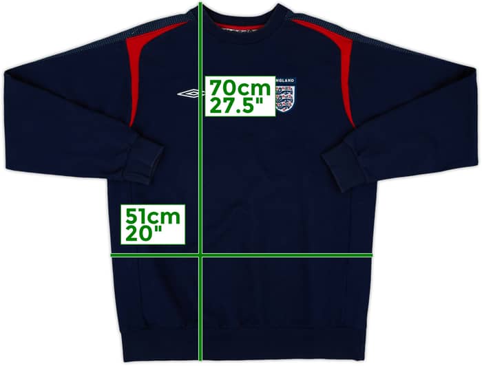 2006-08 England Umbro Sweat Top - 9/10 - (S)