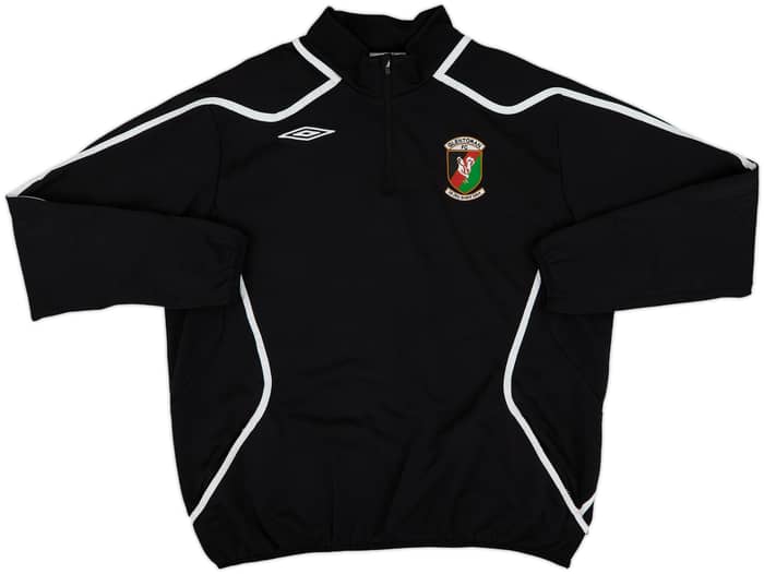 2007-08 Glentoran Umbro 1/4 Zip Drill Top - 6/10 - (XXL)