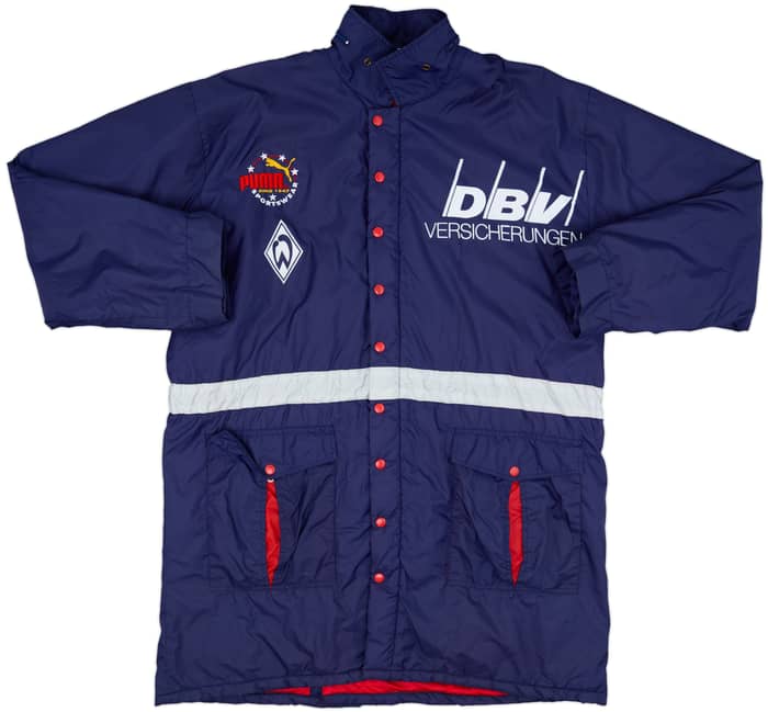 1994-95 Werder Bremen Player Issue Padded Bench Coat - 5/10 - (XXL)