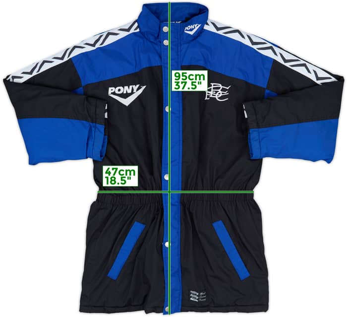 1995-96 Birmingham Pony Padded Bench Coat - 8/10 - (M)