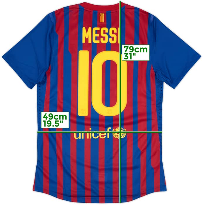2011-12 Barcelona Player Issue Home Shirt Messi #10 - 7/10 - (M)