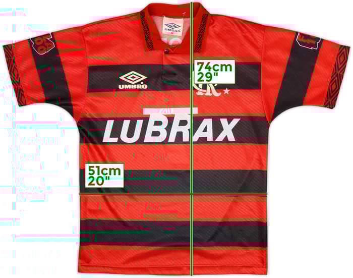 1994-95 Flamengo Centenary Home Shirt #7 - 8/10 - (M)