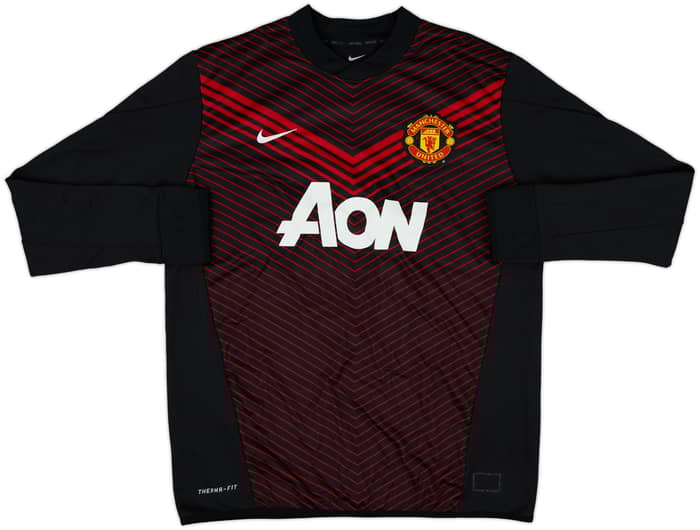 2013-14 Manchester United Nike Drill Top - 8/10 - (XL)