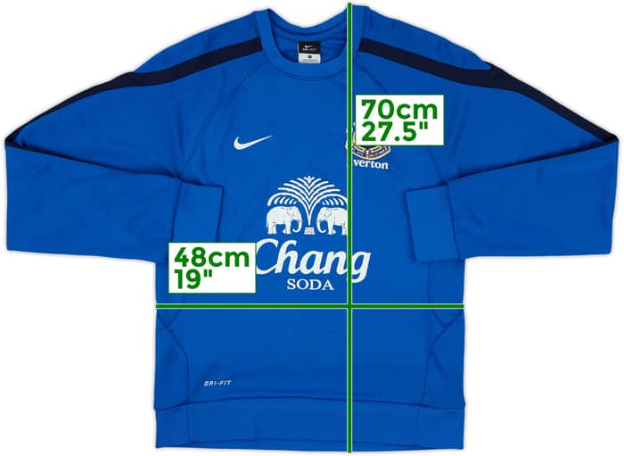 2012-13 Everton Nike Sweat Top - 8/10 - (S)