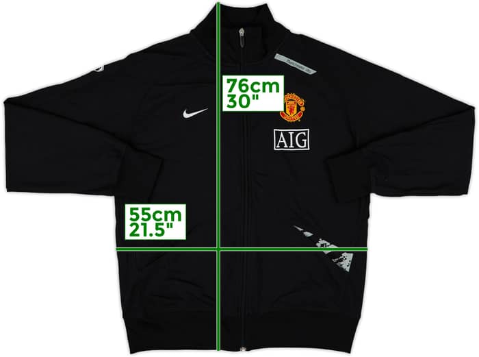 2007-08 Manchester United Nike Track Jacket - 8/10 - (L)