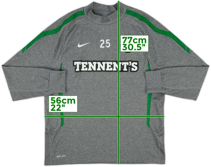 2011-12 Celtic Player Issue Nike Drill Top #25 - 8/10 - (L)