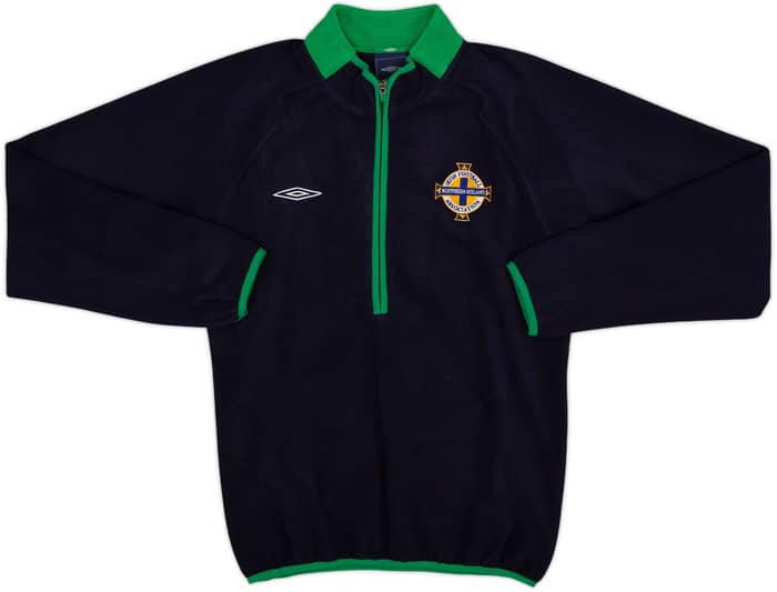 2007-09 Northern Ireland Umbro 1/4 Zip Fleece Top - 8/10 - (S)