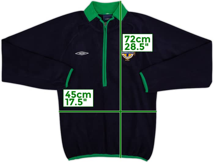 2007-09 Northern Ireland Umbro 1/4 Zip Fleece Top - 8/10 - (S)