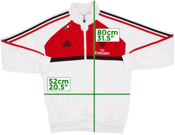 2011-12 AC Milan adidas Track Jacket - 8/10 - (M/L)