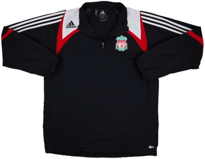 2007-08 Liverpool adidas 1/4 Zip Track Jacket - 9/10 - (L)