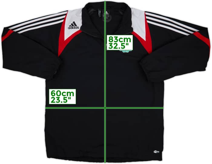 2007-08 Liverpool adidas 1/4 Zip Track Jacket - 9/10 - (L)