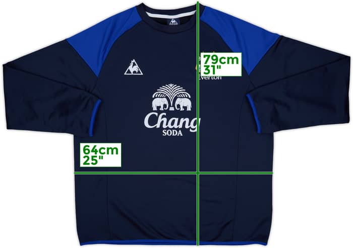 2011-12 Everton Le Coq Sportif Sweat Top - 9/10 - (XL)