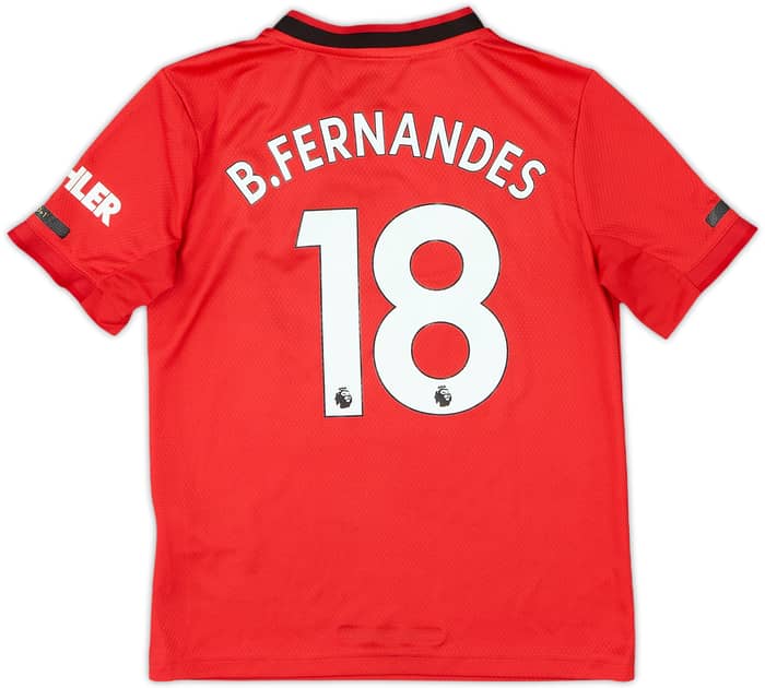 2019-20 Manchester United Camiseta Local B.Fernandes #18 - 8/10 - (S. Niños)