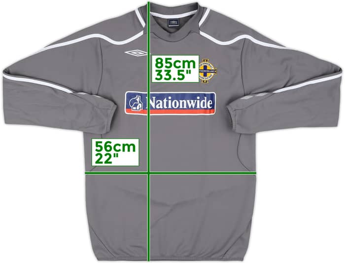 2007-09 Northern Ireland Umbro Sweat Top - 10/10 - (L)