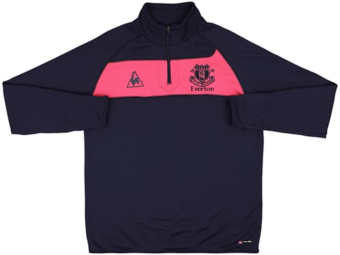 2009-10 Everton Le Coq Sportif 1/4 Zip Drill Top - 9/10 - (L)