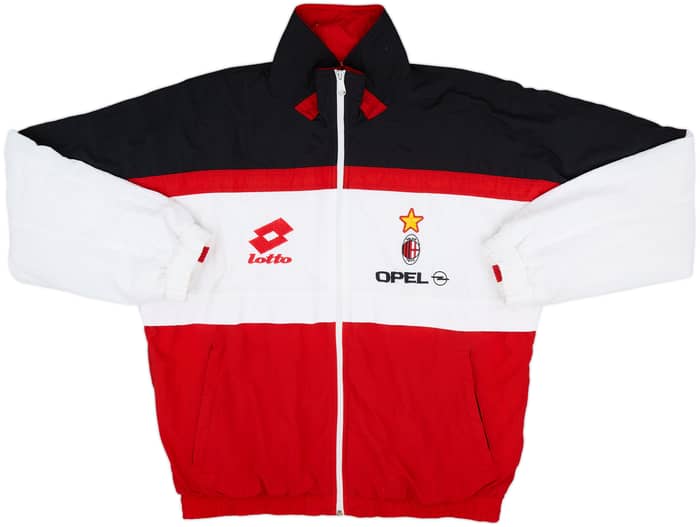 1995-96 AC Milan Lotto Track Jacket - 8/10 - (L)