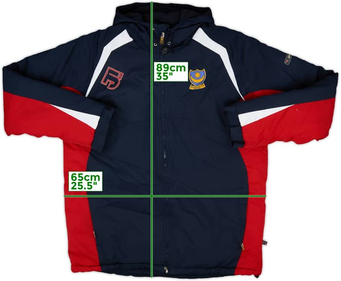 2005-07 Portsmouth Jako Padded Bench Coat - 8/10 - (XL)