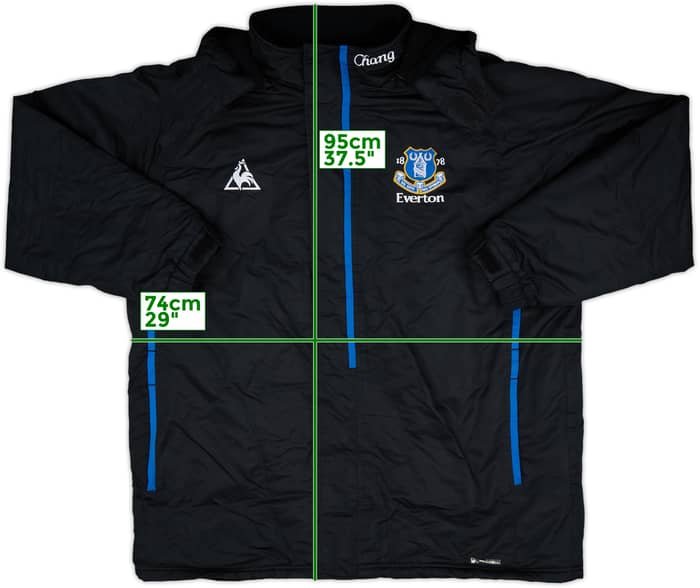 2009-10 Everton Le Coq Sportif Hooded Rain Jacket - 8/10 - (XXL)