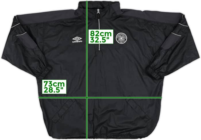 1998-99 Celtic Umbro 1/4 Zip Hooded Track Jacket - 5/10 - (XL)