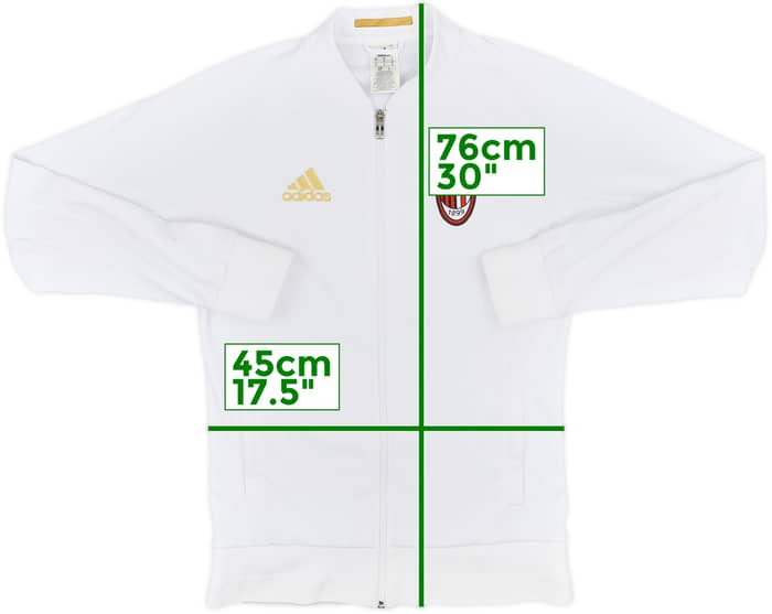 2016-17 AC Milan adidas Track Jacket - 9/10 - (S)
