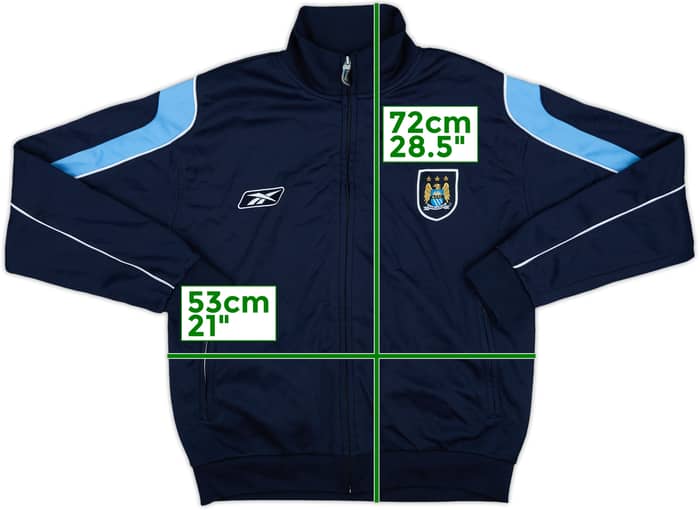2003-04 Manchester City Reebok Track Jacket - 8/10 - (L)