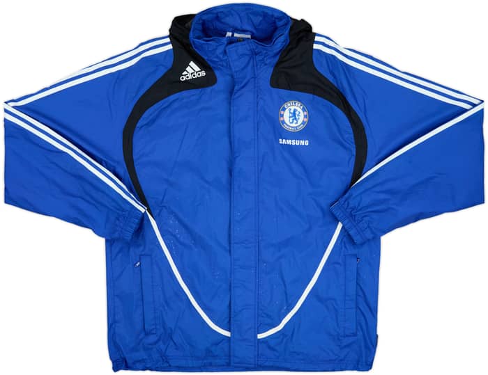 2008-09 Chelsea adidas Hooded Rain Jacket - 8/10 - (L/XL)