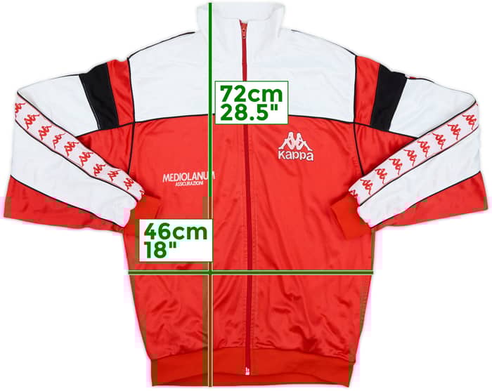 1988-90 AC Milan Kappa Track Jacket - 6/10 - (S)