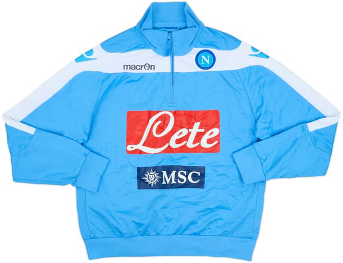 2012-13 Napoli Macron 1/4 Zip Drill Top - 5/10 - (XL)