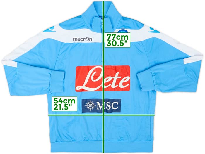 2012-13 Napoli Macron 1/4 Zip Drill Top - 5/10 - (XL)