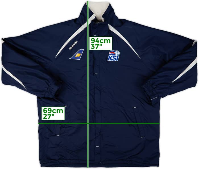 2012-13 Iceland Errea Padded Bench Coat - 8/10 - (XXL)