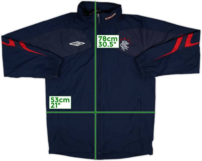 2008-09 Rangers Umbro Hooded Rain Jacket - 5/10 - (S)