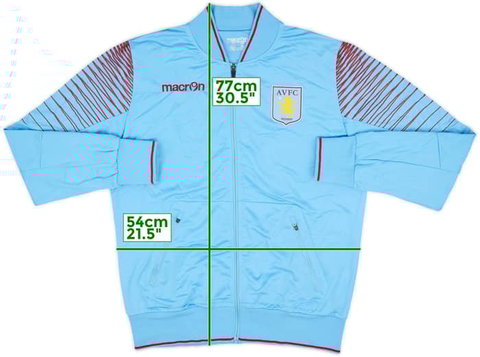 2014-15 Aston Villa Macron Track Jacket - 8/10 - (XL)