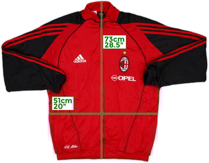 2004-05 AC Milan adidas Track Jacket - 8/10 - (XL.Boys)
