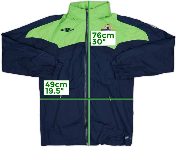 2008-10 Northern Ireland Umbro Hooded Rain Jacket - 7/10 - (S)