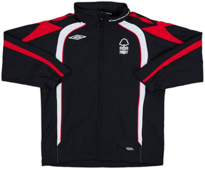 2007-09 Nottingham Forest Umbro Hooded Rain Jacket - 6/10 - (S.Boys)
