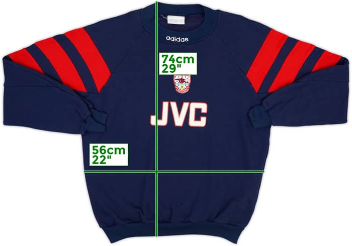 1992-94 Arsenal adidas Sweat Top - 10/10 - (XL)