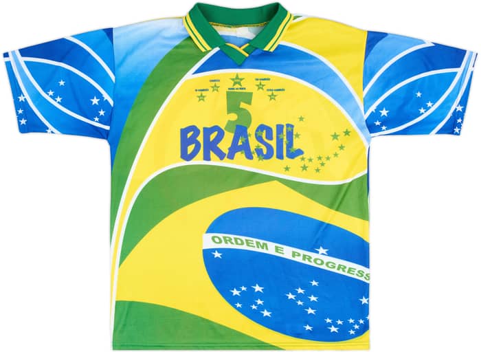 2002 Brazil FIFA World Cup Fan Shirt - 8/10 - (L)