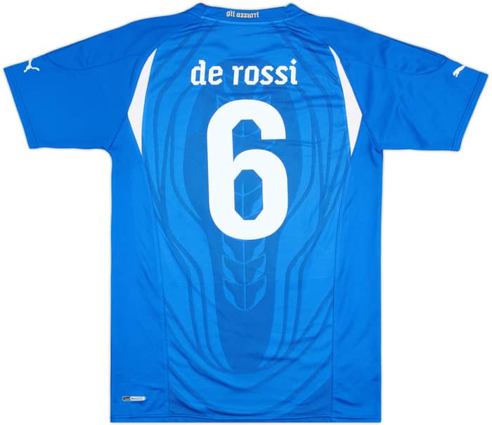 2010-12 Italy Home Shirt De Rossi #6 - 8/10 - (M)