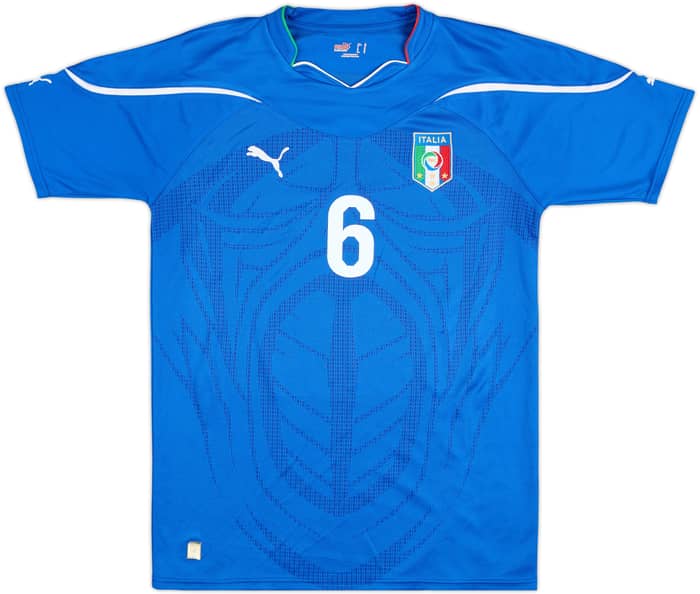 2010-12 Italy Home Shirt De Rossi #6 - 8/10 - (M)