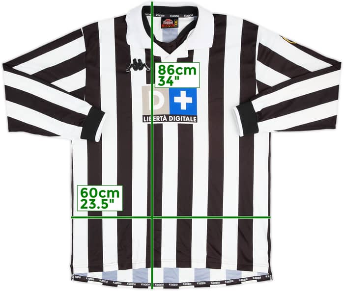1998-99 Juventus Home L/S Shirt #3 - 5/10 - (XXL)