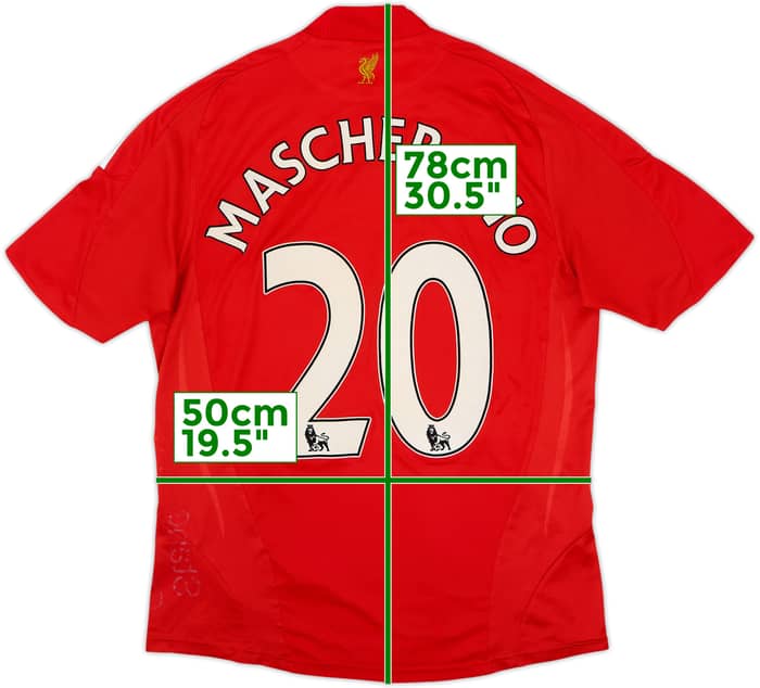 2008-10 Liverpool Home Shirt Mascherano #20 - 5/10 - (M)
