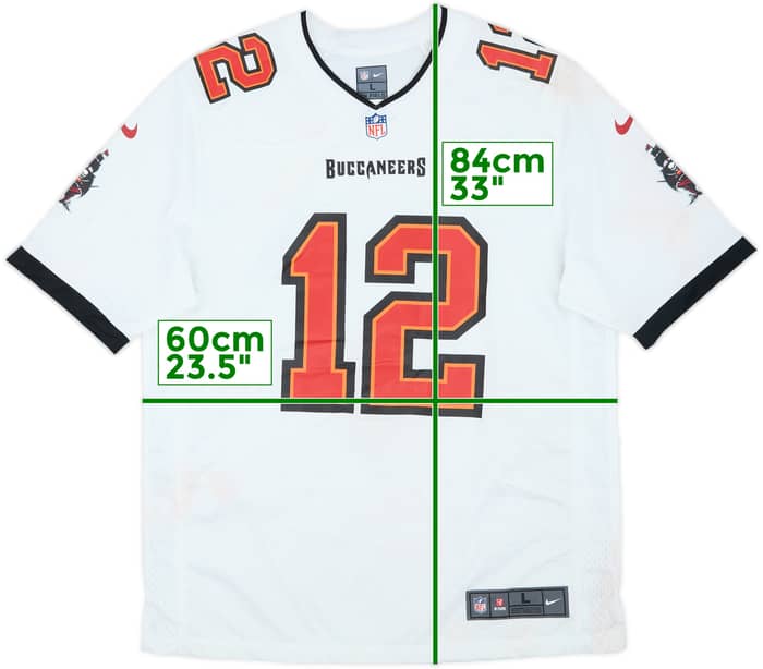 2020-22 Tampa Bay Buccaneers Brady #12 Nike Game Away Jersey - 5/10 - (L)