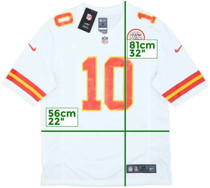 2016-21 Kansas City Chiefs Hill #10 Nike Game Away Jersey (M)