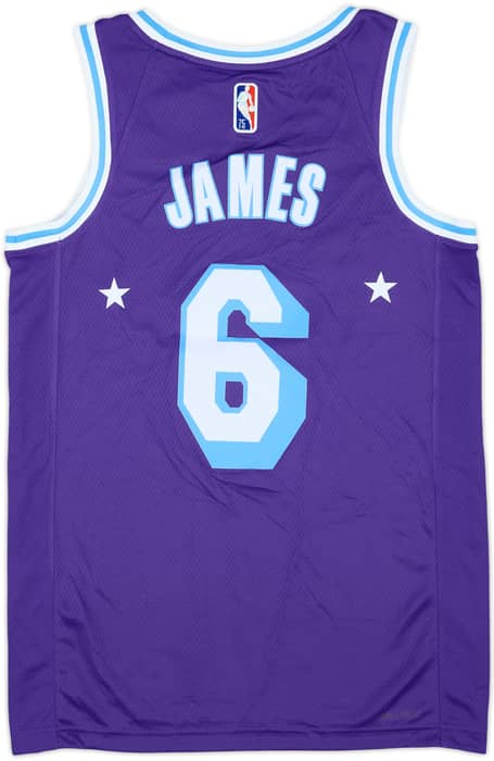 2021-22 LA Lakers James #6 Nike Swingman Alternate Jersey (S)