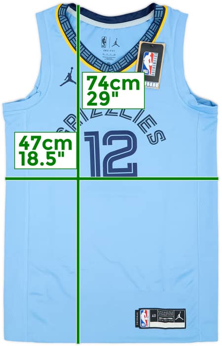 2020-21 Memphis Grizzlies Morant #12 Jordan Swingman Alternate Jersey (S)